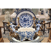 Danny's Fine Porcelain Home Decor Danny's Fine Porcelain Scallop Edge Porcelain Oval Basin -Blue Birds 14166