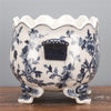 Danny's Fine Porcelain Home Decor Danny's Fine Porcelain Scallop Edge Porcelain Oval Basin -Blue Birds 14166