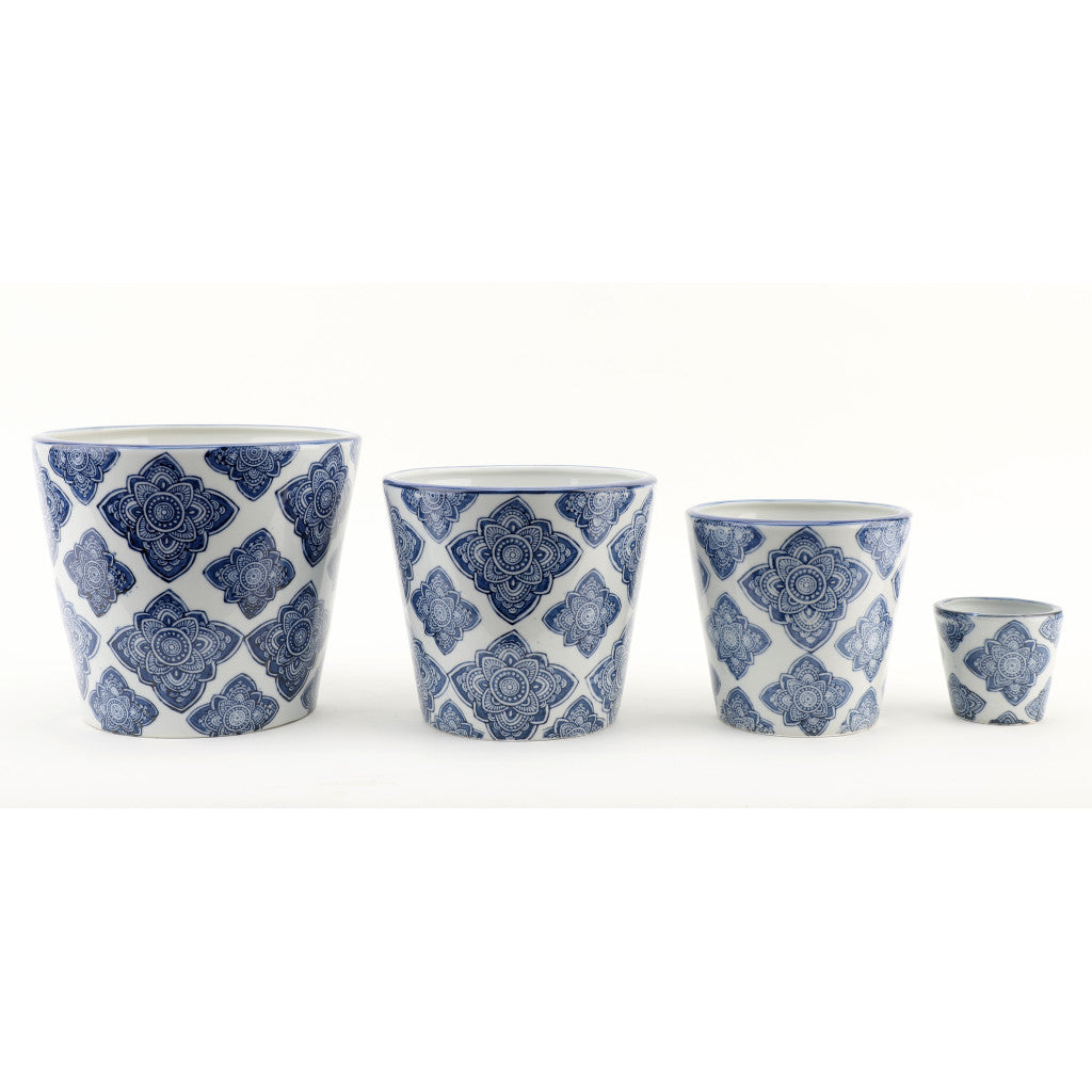 Danny's Fine Porcelain Home Decor Danny's Fine Porcelain Set of 4 Round Planter (3in; 6in; 7in;8in)