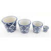 Danny's Fine Porcelain Home Decor Danny's Fine Porcelain Set of 4 Round Planter (3in; 6in; 7in;8in)