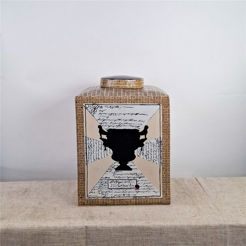 Danny's Fine Porcelain Home Decor Danny's Fine Porcelain Silhouette Square Planter - CLOSEOUT