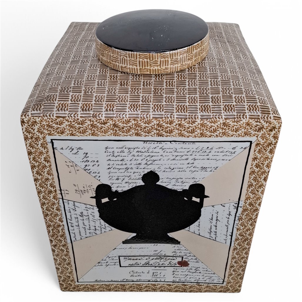 Danny's Fine Porcelain Home Decor Danny's Fine Porcelain Silhouette Square Planter - CLOSEOUT