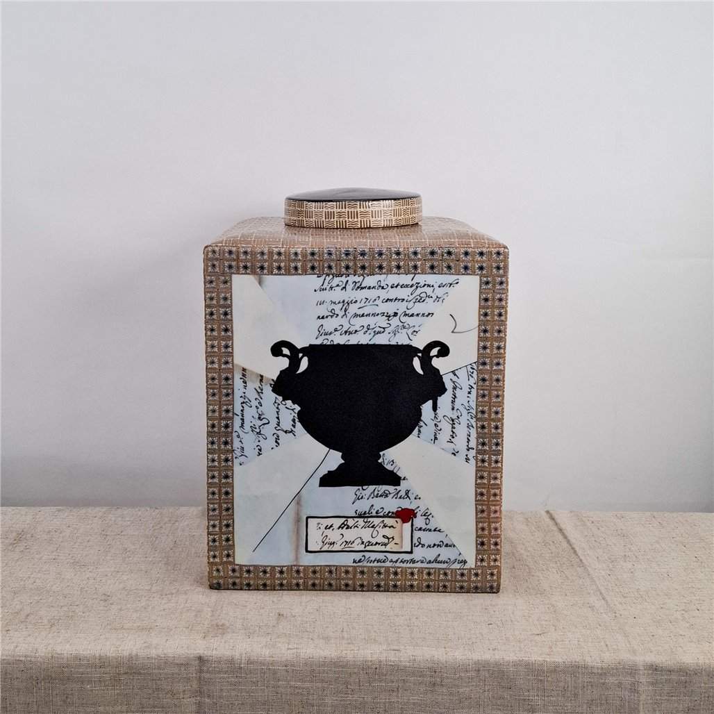 Danny's Fine Porcelain Home Decor Danny's Fine Porcelain Silhouette Square Planter - CLOSEOUT