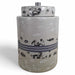 Danny's Fine Porcelain Home Decor Danny's Fine Porcelain Silver Garden Jarcylindrical Lidded Jar Featuring Delicate Silver-gray - CLOSEOUT SAMPLE SALE