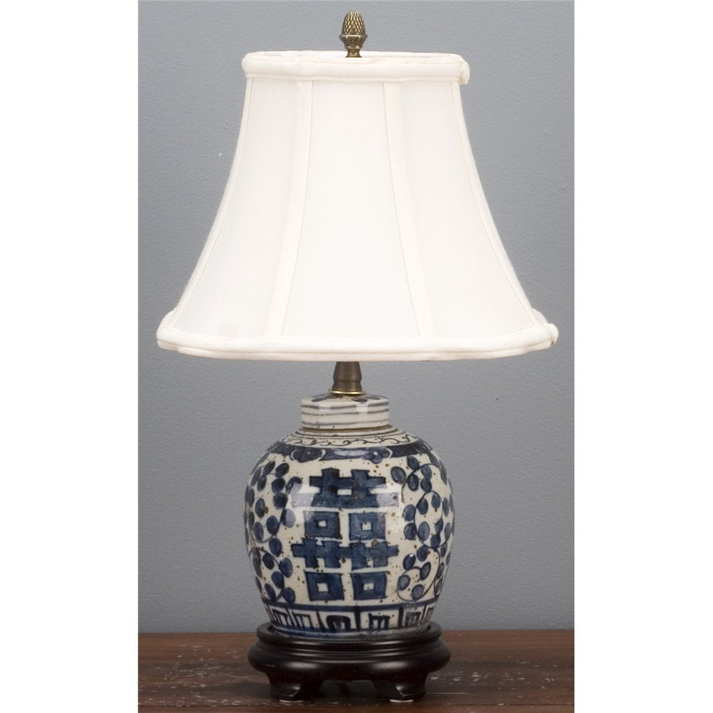 Danny's Fine Porcelain Home Decor Danny's Fine Porcelain Small Ball Jar Lamp- Classic Double Happiness