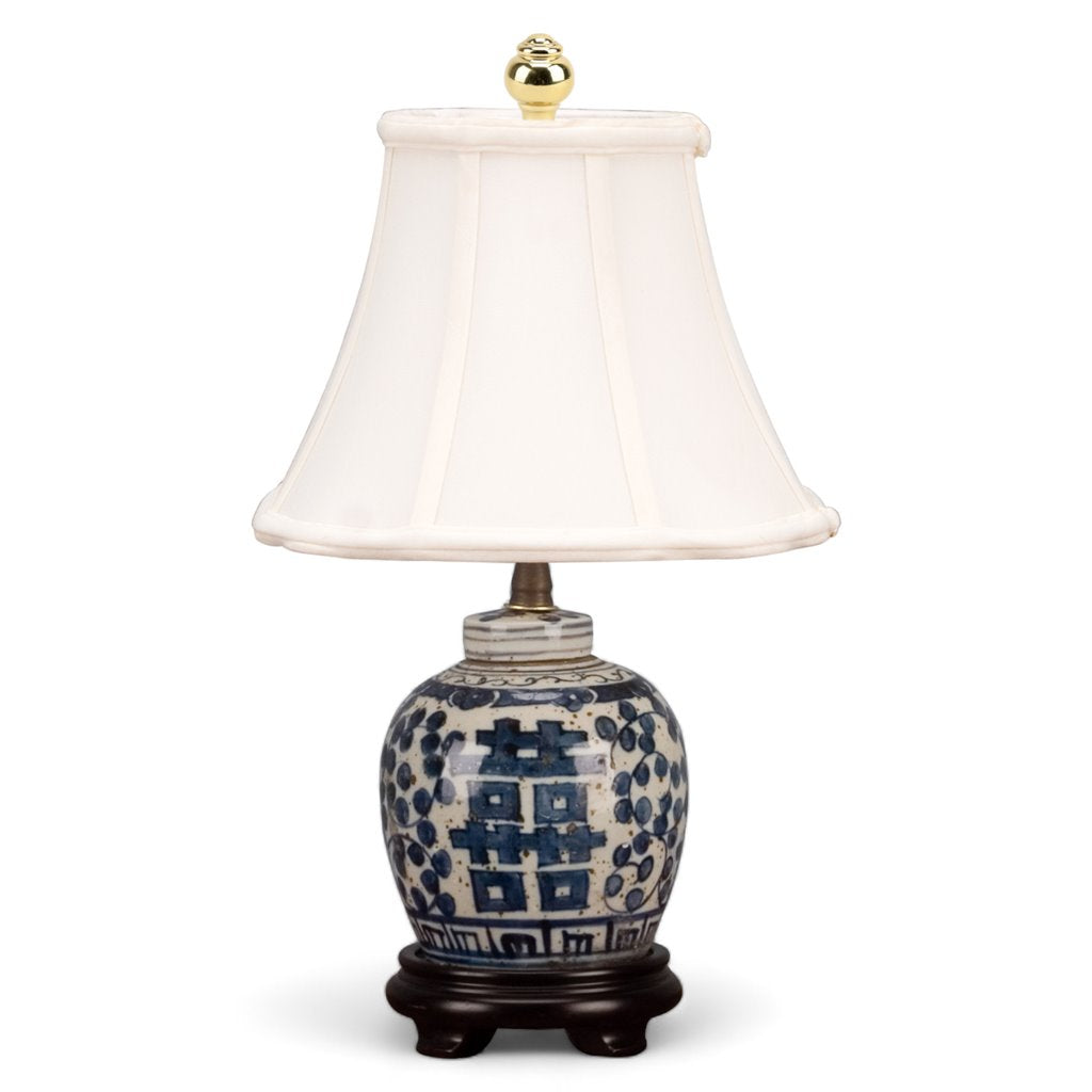 Danny's Fine Porcelain Home Decor Danny's Fine Porcelain Small Ball Jar Lamp- Classic Double Happiness