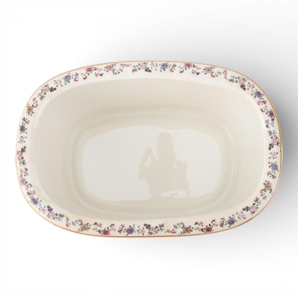 Danny's Fine Porcelain Home Decor Danny's Fine Porcelain Small Oval Footbath with Handle- Tobacco Leaf Small Size – Tobacco Leaf