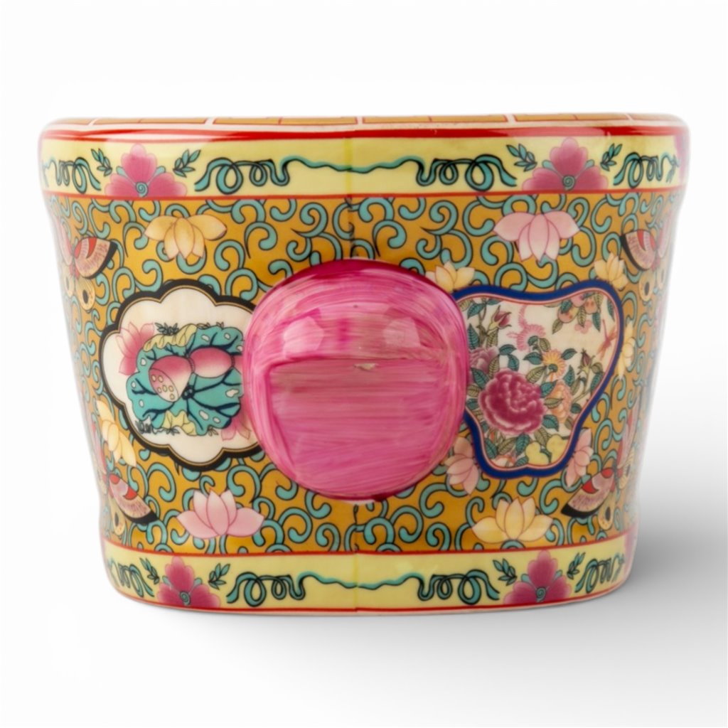 Danny's Fine Porcelain Home Decor Danny's Fine Porcelain Small Oval Foothbath Rose Medallion Small Size – Rose Medallion Porcelain