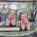 Danny's Fine Porcelain Home Decor Danny's Fine Porcelain Small Pair of Lucky Foo Dog – Pink Fishnet