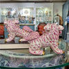 Danny's Fine Porcelain Home Decor Danny's Fine Porcelain Small Pair of Lucky Foo Dog – Pink Fishnet