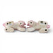 Danny's Fine Porcelain Home Decor Danny's Fine Porcelain Small Pair of Lucky Foo Dog – Pink Fishnet