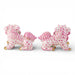 Danny's Fine Porcelain Home Decor Danny's Fine Porcelain Small Pair of Lucky Foo Dog – Pink Fishnet