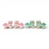 Danny's Fine Porcelain Home Decor Danny's Fine Porcelain Small Pair of Lucky Foo Dog – Teal Fishnet