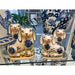 Danny's Fine Porcelain Home Decor Danny's Fine Porcelain Small Staffordshire Bunny Hares- Blue - Pair