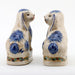 Danny's Fine Porcelain Home Decor Danny's Fine Porcelain Small Staffordshire Bunny Hares- Blue - Pair