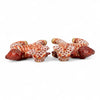 Danny's Fine Porcelain Home Decor Danny's Fine Porcelain Smaller Pair of Lucky Foo Dog-Vermillion Waves