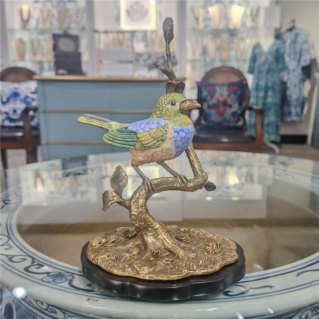 Danny's Fine Porcelain Home Decor Danny's Fine Porcelain Song Bird With Bronze 61003