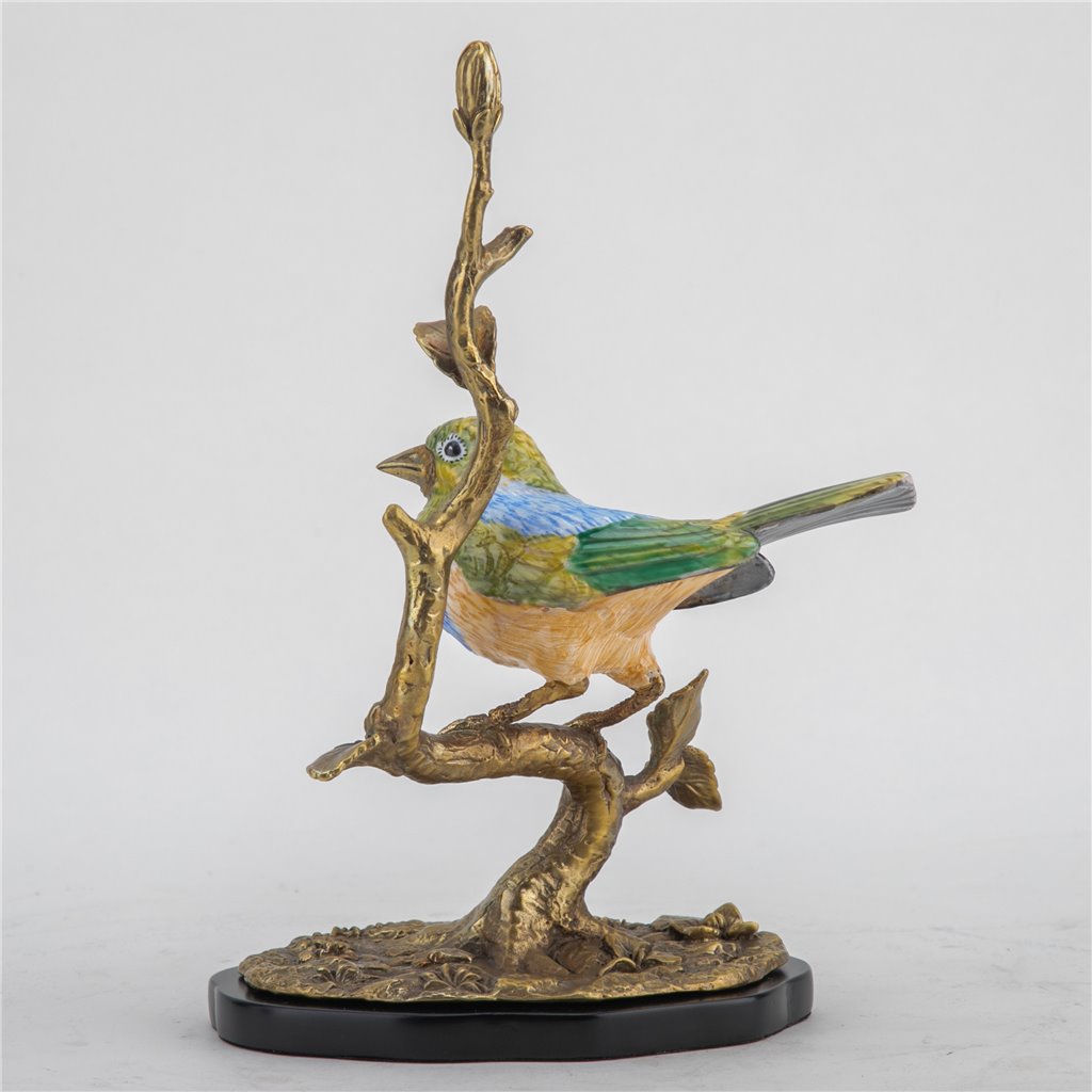 Danny's Fine Porcelain Home Decor Danny's Fine Porcelain Song Bird With Bronze 61003