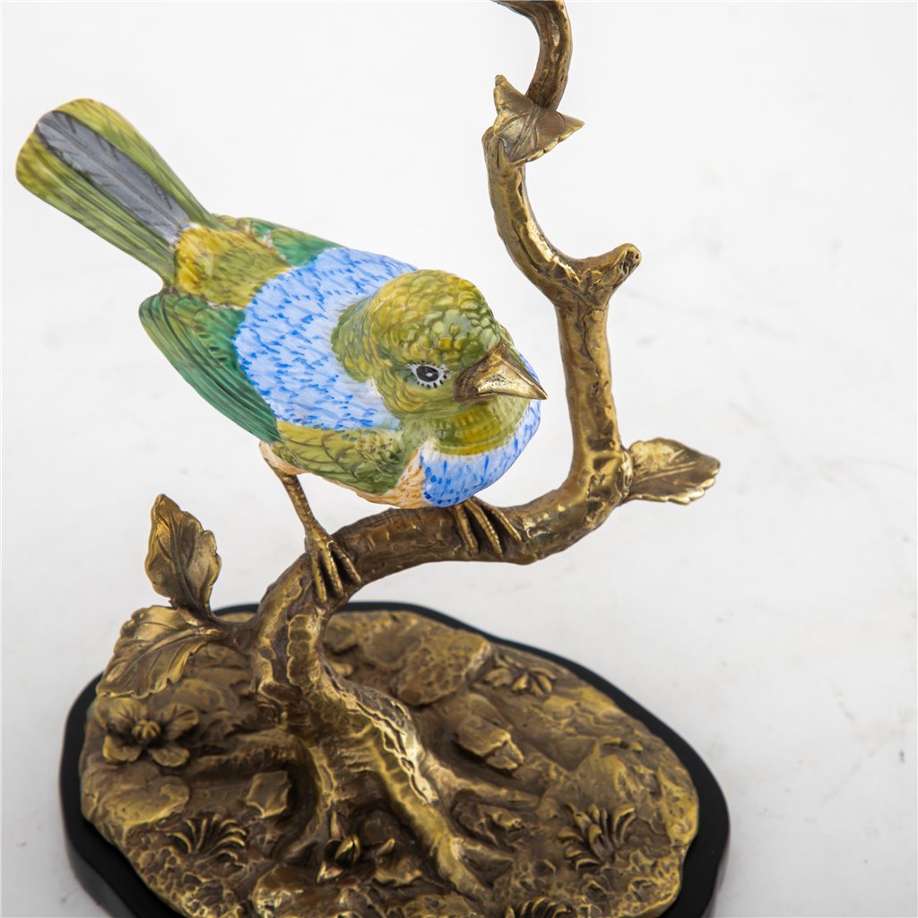 Danny's Fine Porcelain Home Decor Danny's Fine Porcelain Song Bird With Bronze 61003