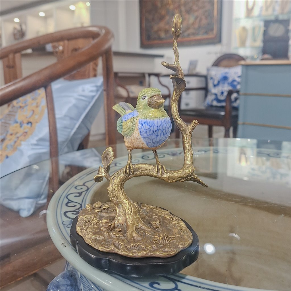 Danny's Fine Porcelain Home Decor Danny's Fine Porcelain Song Bird With Bronze 61003