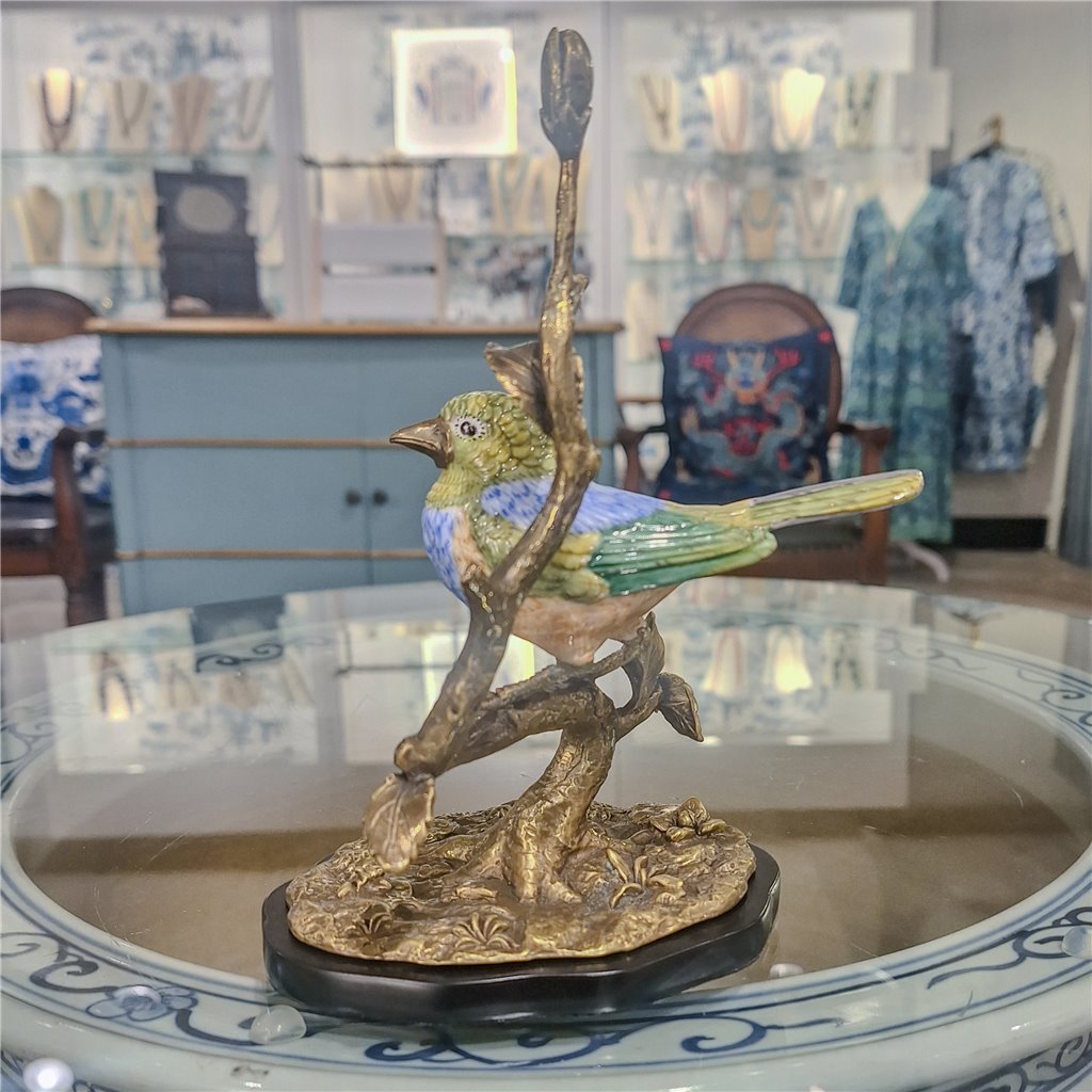 Danny's Fine Porcelain Home Decor Danny's Fine Porcelain Song Bird With Bronze 61003