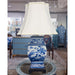 Danny's Fine Porcelain Lighting Danny's Fine Porcelain Sq Vase Lamp - Blue And White Bird (Shade: 122-15-Be) 50927-L