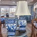 Danny's Fine Porcelain Lighting Danny's Fine Porcelain Sq Vase Lamp - Blue And White Bird (Shade: 122-15-Be) 50927-L