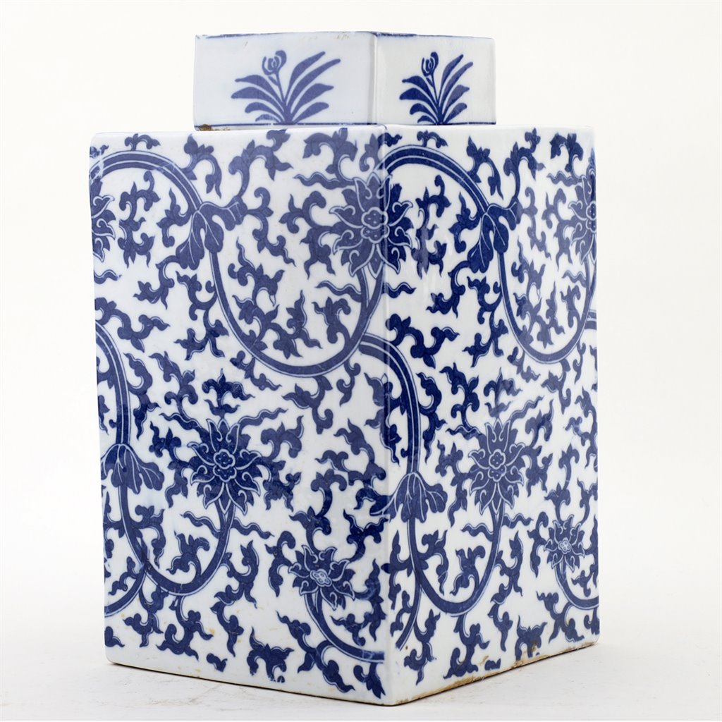 Danny's Fine Porcelain Home Decor Danny's Fine Porcelain Square Lidded Jar 50792