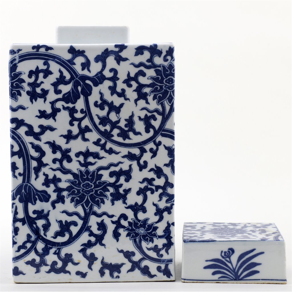 Danny's Fine Porcelain Home Decor Danny's Fine Porcelain Square Lidded Jar 50792