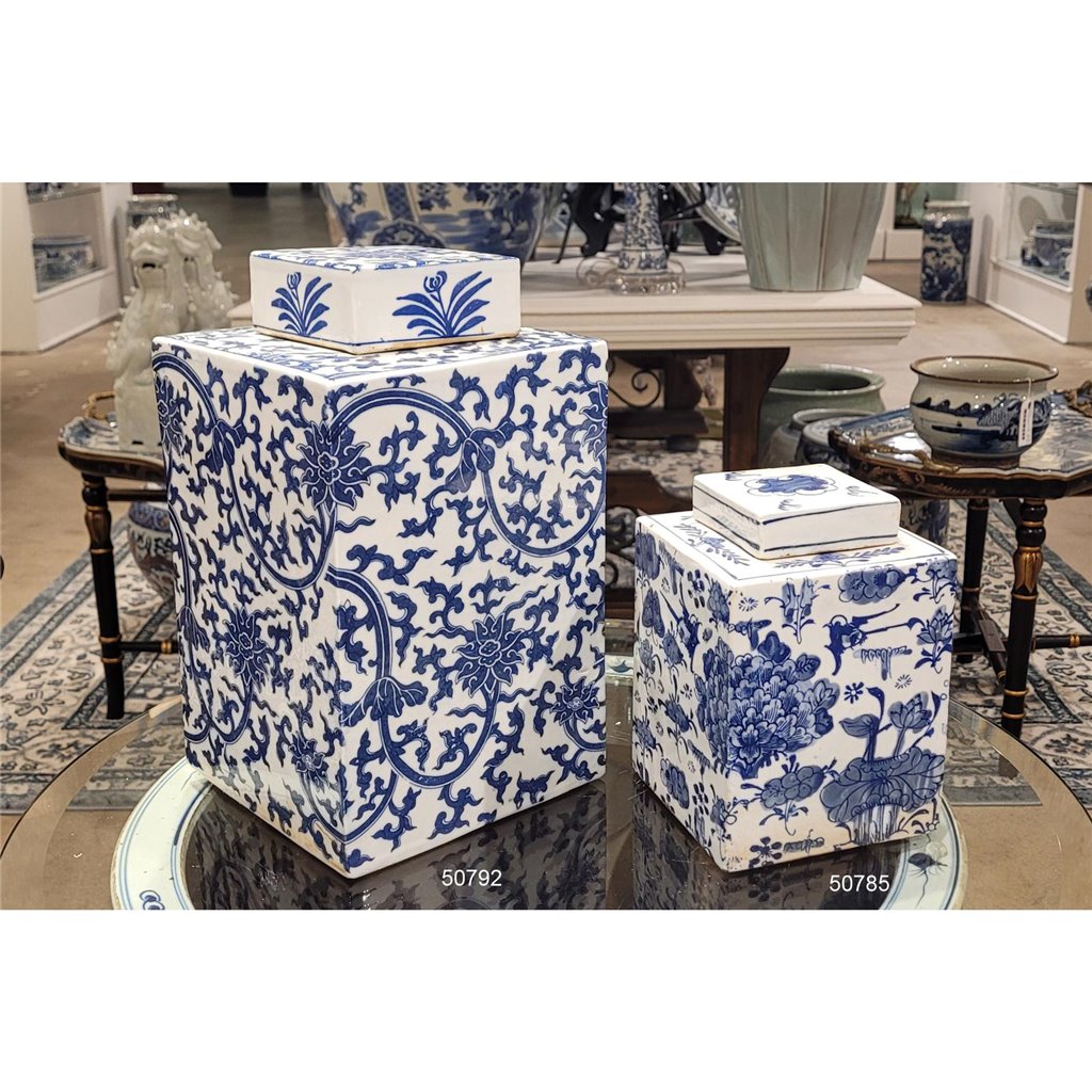 Danny's Fine Porcelain Home Decor Danny's Fine Porcelain Square Lidded Jar 50792