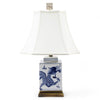 Danny's Fine Porcelain Lighting Danny's Fine Porcelain Square Lidded Jar Lamp - Dragon - Brass Base (122-13-Be) 50784-LG