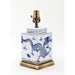Danny's Fine Porcelain Lighting Danny's Fine Porcelain Square Lidded Jar Lamp - Dragon - Brass Base (122-13-Be) 50784-LG