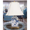 Danny's Fine Porcelain Lighting Danny's Fine Porcelain Square Lidded Jar Lamp - Dragon - Brass Base (122-13-Be) 50784-LG