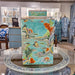 Danny's Fine Porcelain Home Decor Danny's Fine Porcelain Square Lidded Jar Teal Green Scenery 51179