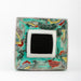 Danny's Fine Porcelain Home Decor Danny's Fine Porcelain Square Lidded Jar Teal Green Scenery 51179