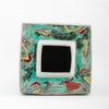 Danny's Fine Porcelain Home Decor Danny's Fine Porcelain Square Lidded Jar Teal Green Scenery 51179