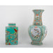 Danny's Fine Porcelain Home Decor Danny's Fine Porcelain Square Lidded Jar Teal Green Scenery 51179