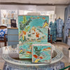 Danny's Fine Porcelain Home Decor Danny's Fine Porcelain Square Lidded Jar Teal Green Scenery 51179