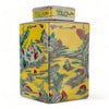Danny's Fine Porcelain Home Decor Danny's Fine Porcelain Square Lidded Jar Yellow Children Playing 51178