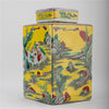 Danny's Fine Porcelain Home Decor Danny's Fine Porcelain Square Lidded Jar Yellow Children Playing 51178