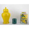 Danny's Fine Porcelain Home Decor Danny's Fine Porcelain Square Lidded Jar Yellow Children Playing 51178