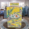 Danny's Fine Porcelain Home Decor Danny's Fine Porcelain Square Lidded Jar Yellow Children Playing 51178