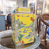 Danny's Fine Porcelain Home Decor Danny's Fine Porcelain Square Lidded Jar Yellow Children Playing 51178