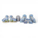 Danny's Fine Porcelain Home Decor Danny's Fine Porcelain Staffordshire Bunny Hares – Blue Fishnet (Pair)