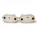 Danny's Fine Porcelain Home Decor Danny's Fine Porcelain Staffordshire Bunny Hares – Blue Fishnet (Pair)