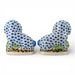 Danny's Fine Porcelain Home Decor Danny's Fine Porcelain Staffordshire Bunny Hares – Blue Fishnet (Pair)