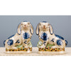 Danny's Fine Porcelain Home Decor Danny's Fine Porcelain Staffordshire Bunny Hares- Blue - Pair