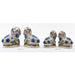 Danny's Fine Porcelain Home Decor Danny's Fine Porcelain Staffordshire Bunny Hares- Blue - Pair