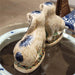 Danny's Fine Porcelain Home Decor Danny's Fine Porcelain Staffordshire Bunny Hares- Blue - Pair