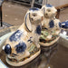 Danny's Fine Porcelain Home Decor Danny's Fine Porcelain Staffordshire Bunny Hares- Blue - Pair